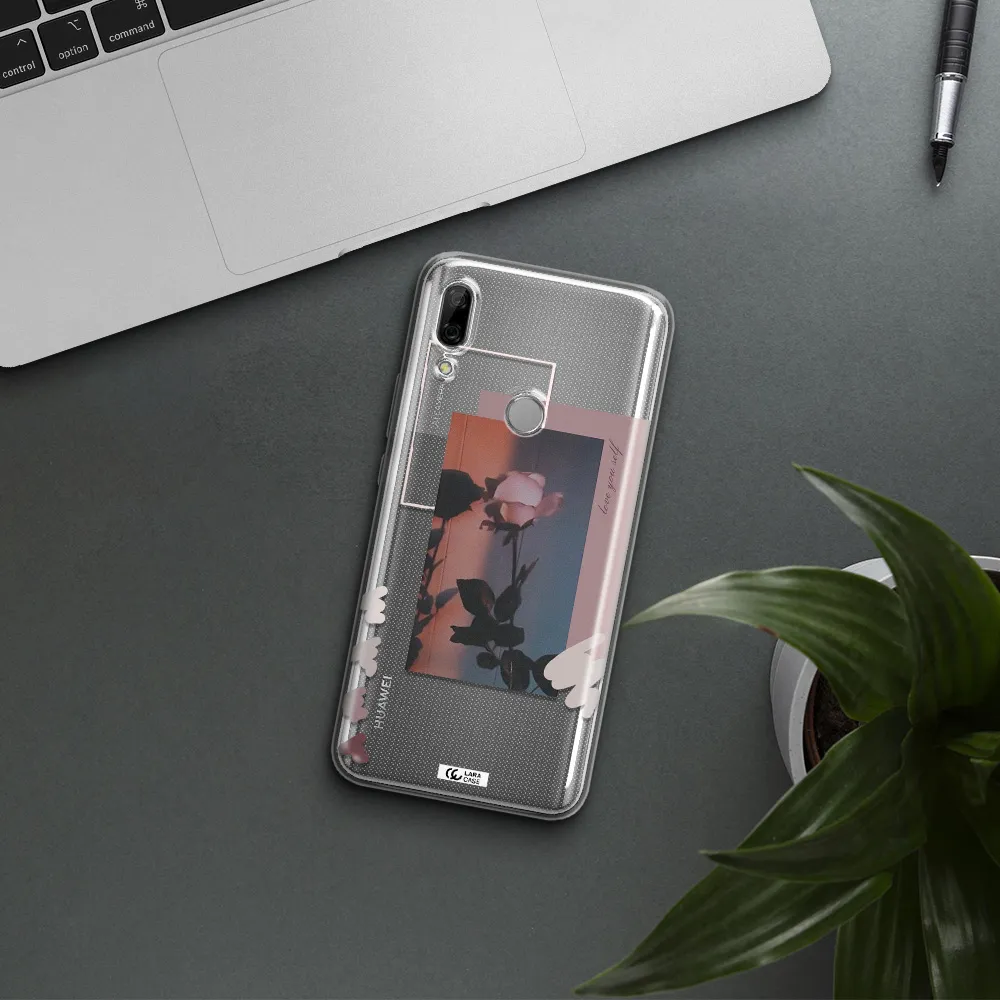 Pink Rose Huawei P Smart Z Clear TPU Case