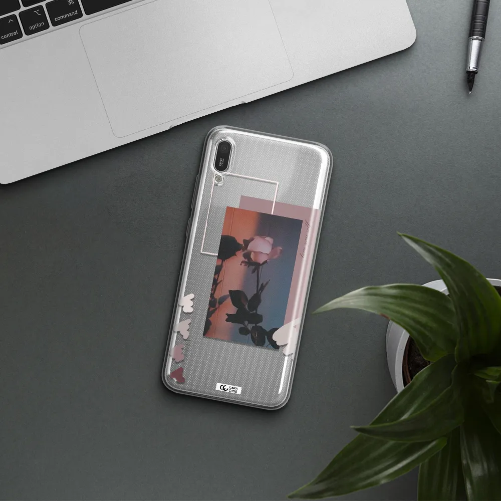 Pink Rose Huawei Y6 Pro 2019 Clear TPU Case