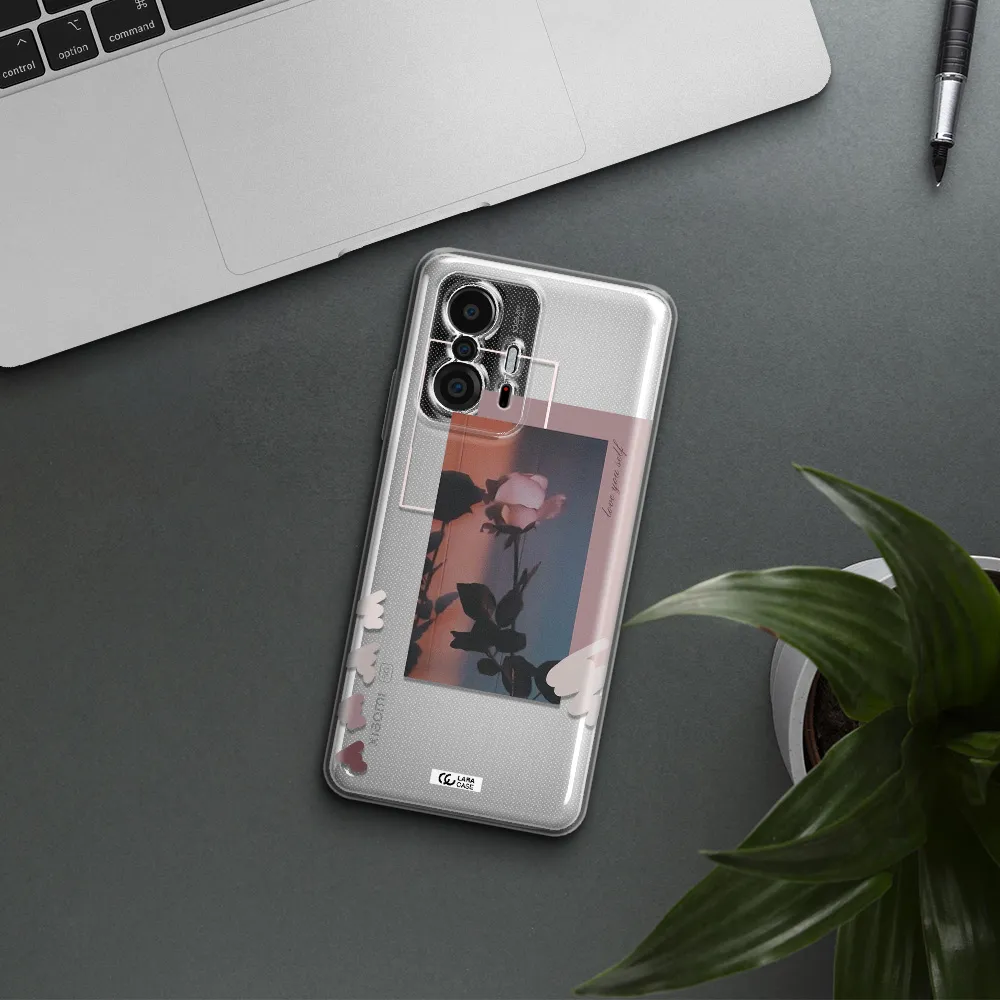 Pink Rose Xiaomi 11T Clear Tpu Case