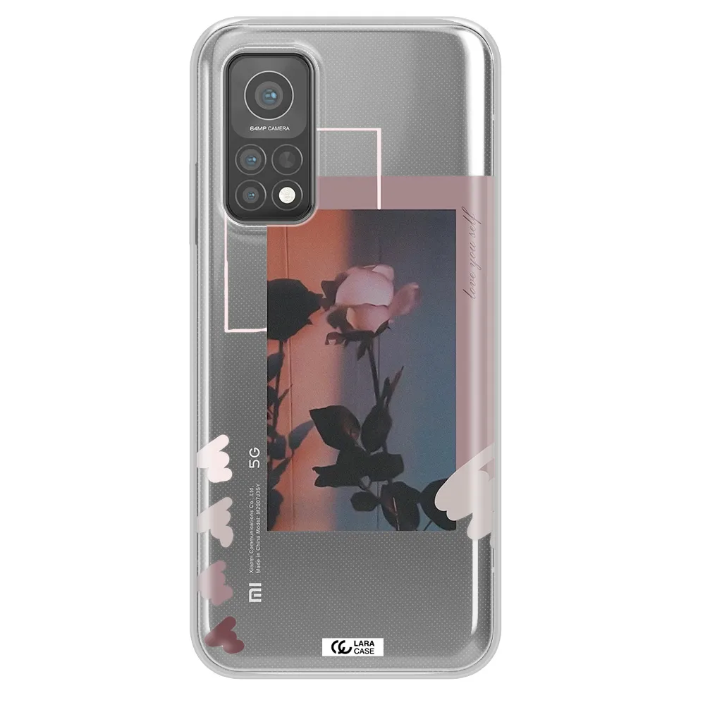 Pink Rose Xiaomi Mi 10 T Pro Clear TPU Case