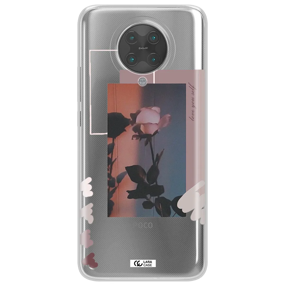 Pink Rose Xiaomi Poco F2 Pro Clear TPU Case