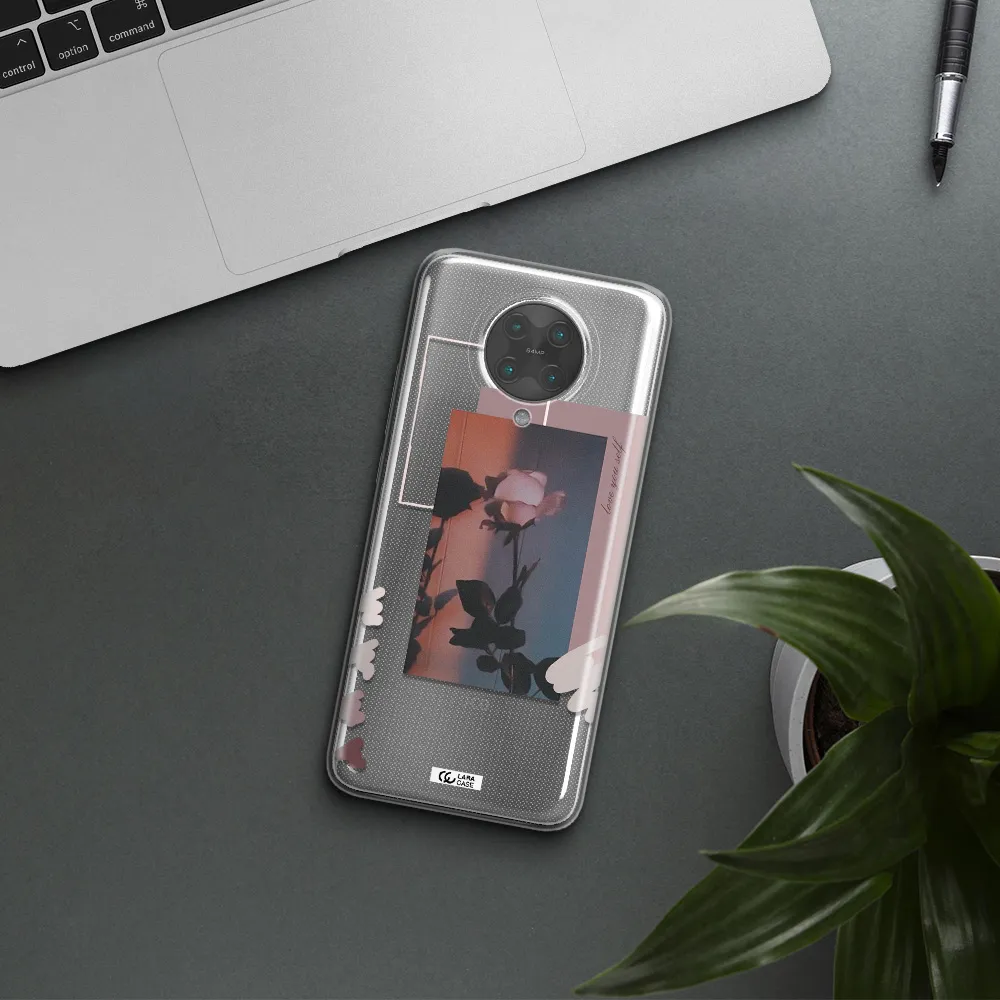 Pink Rose Xiaomi Poco F2 Pro Clear TPU Case