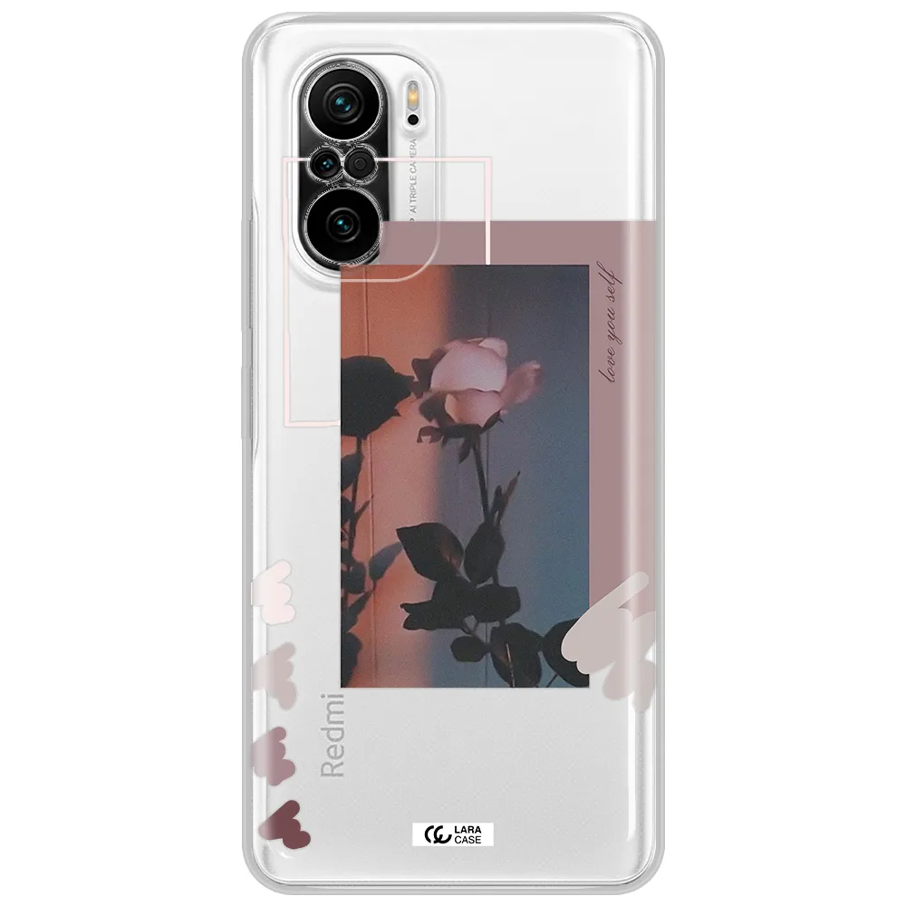 Pink Rose Xiaomi Poco F3 Clear Tpu Case