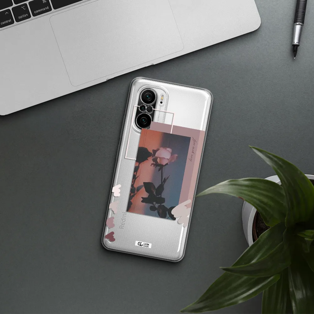 Pink Rose Xiaomi Poco F3 Clear Tpu Case
