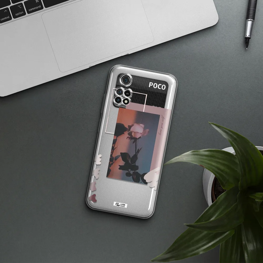 Pink Rose Xiaomi Poco M4 Pro 4G Clear Tpu Case