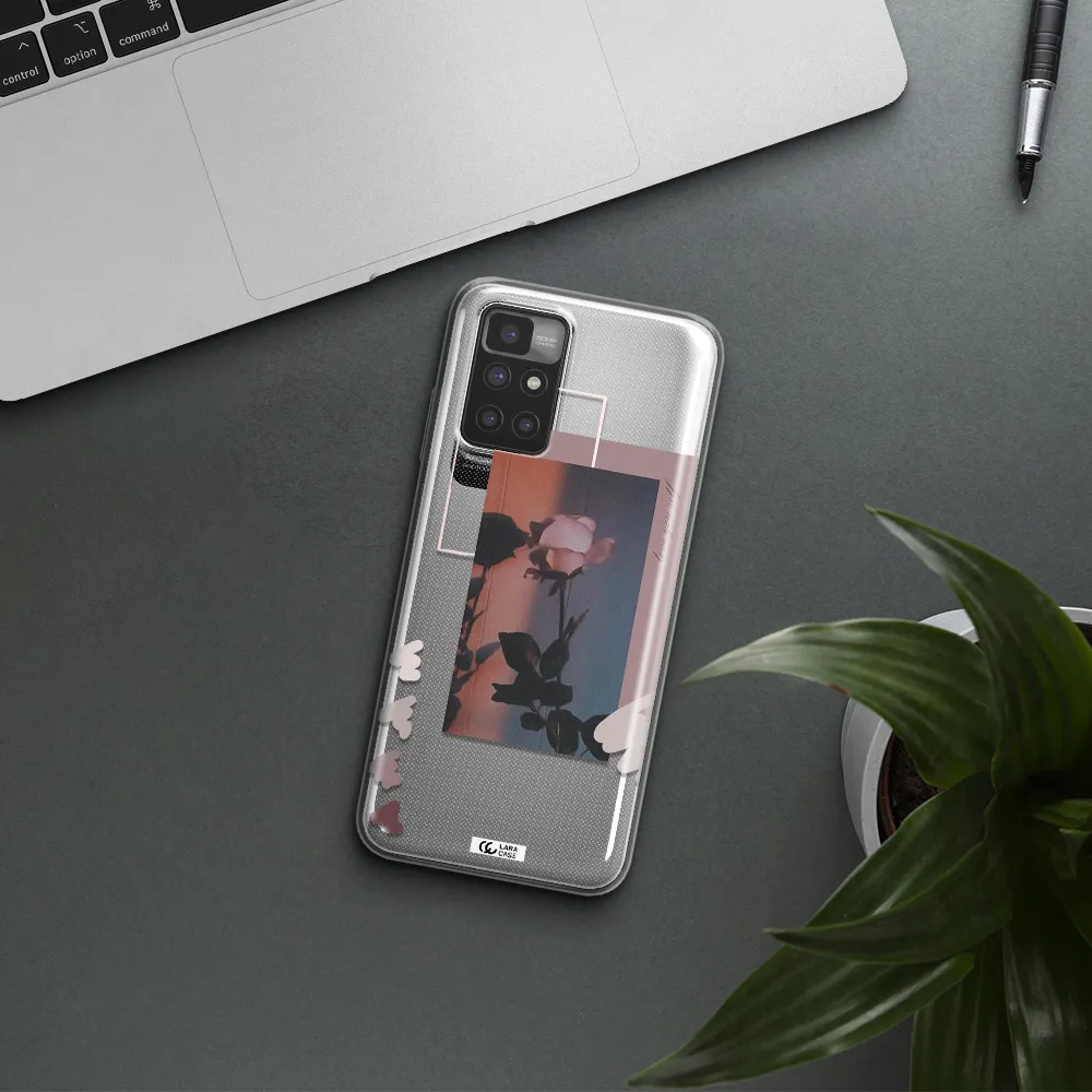 Pink Rose Xiaomi Redmi 10 Clear TPU Case
