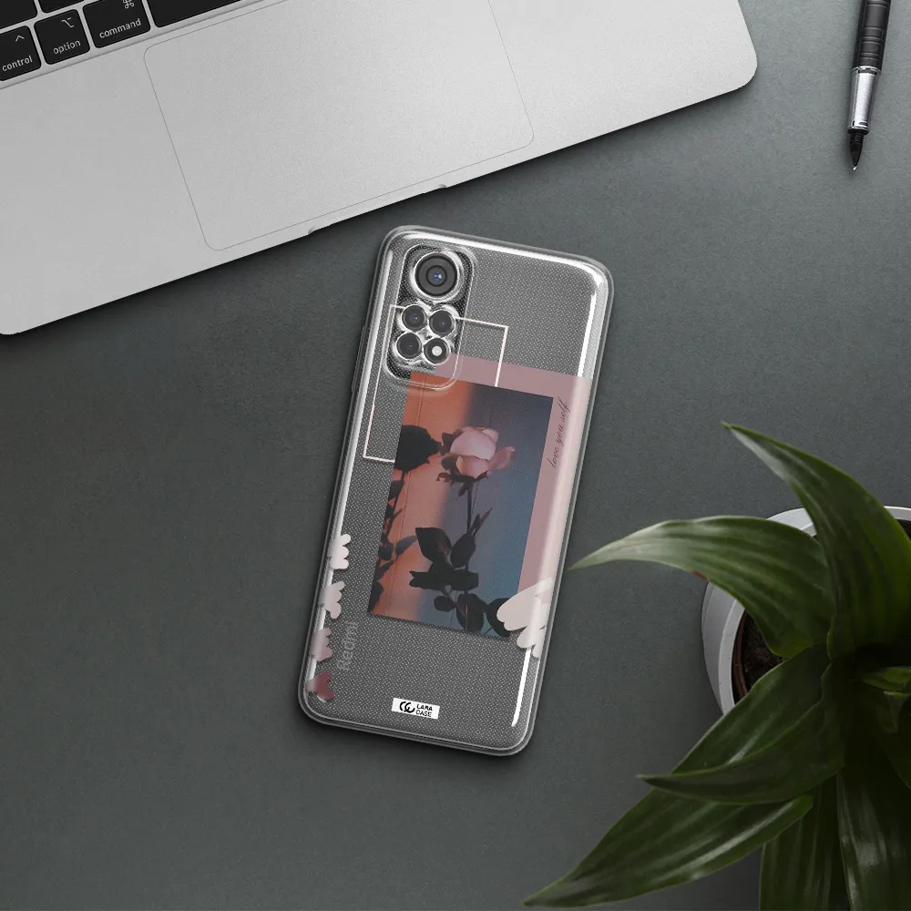Pink Rose Xiaomi Redmi Note 11S Clear Tpu Case