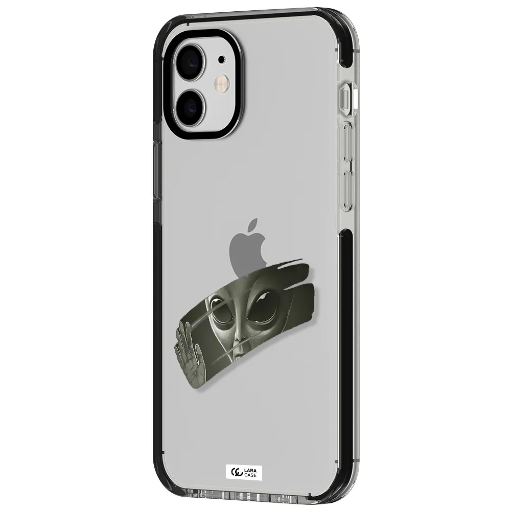 Alien Apple iPhone 11 impact black border Case