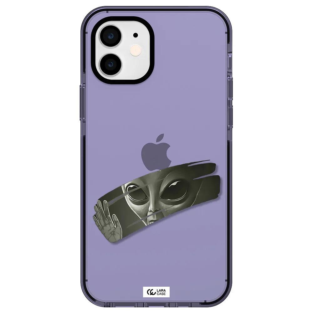 Alien Apple iPhone 11 impact Lilac Case