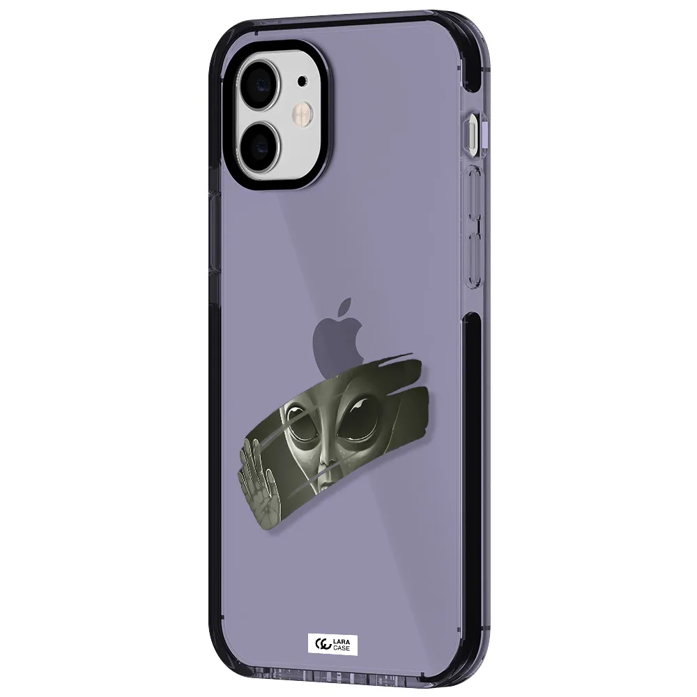 Alien Apple iPhone 11 impact Lilac Case