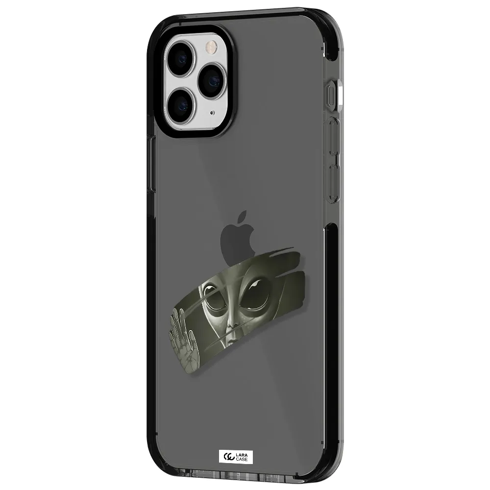 Alien Apple iPhone 11 pro impact Smoke Black Case