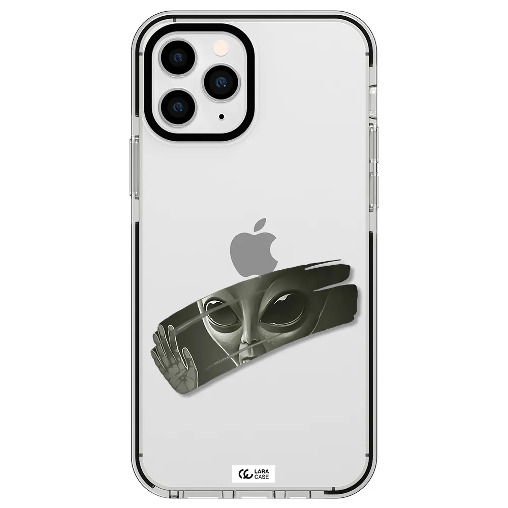 Alien Apple iPhone 11 pro max impact black border Case
