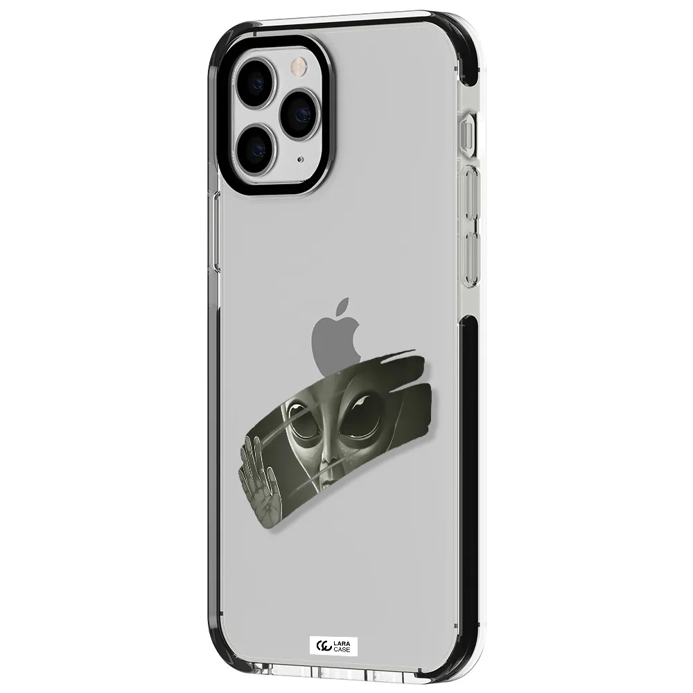 Alien Apple iPhone 11 pro max impact black border Case