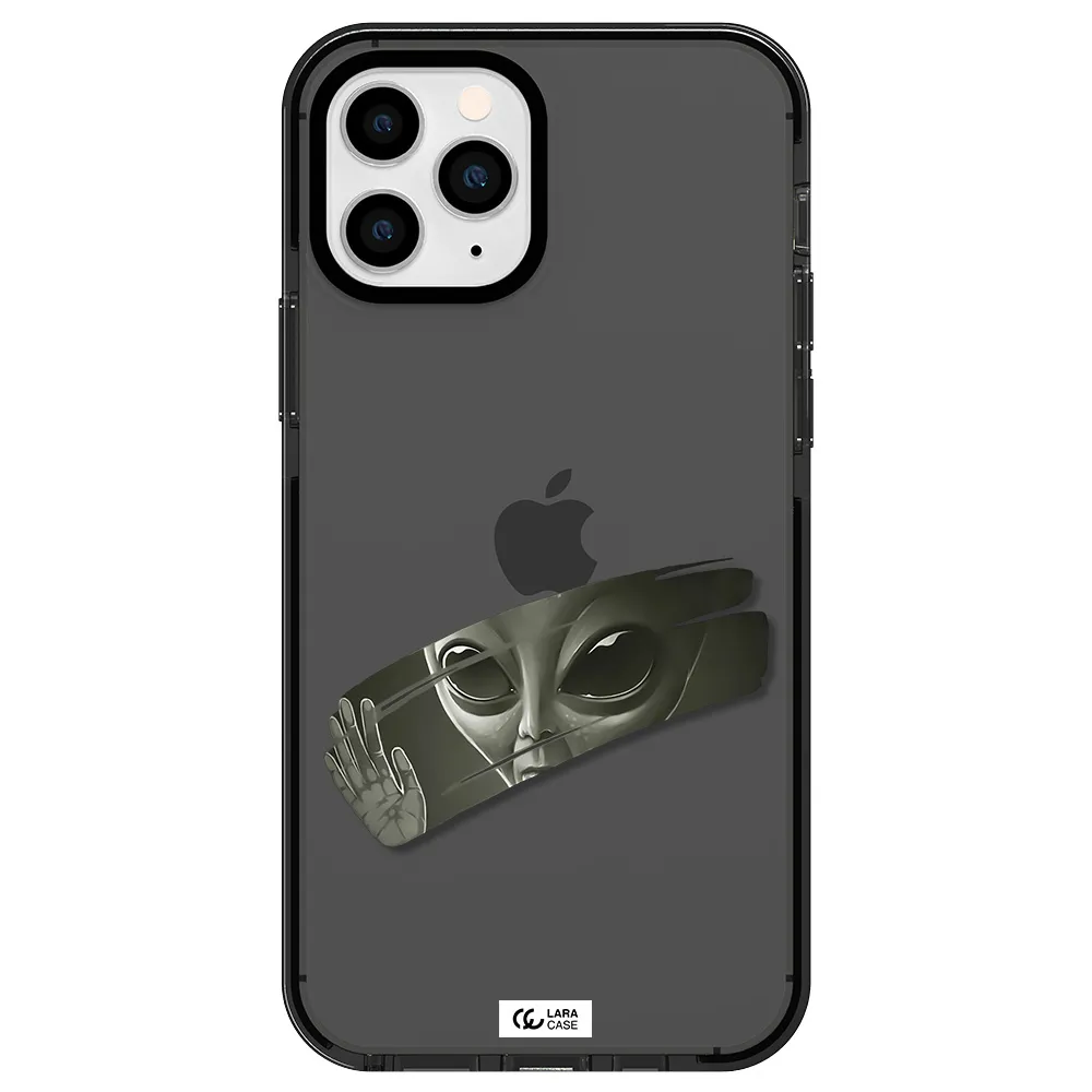 Alien Apple iPhone 11 pro max impact Smoke Black Case