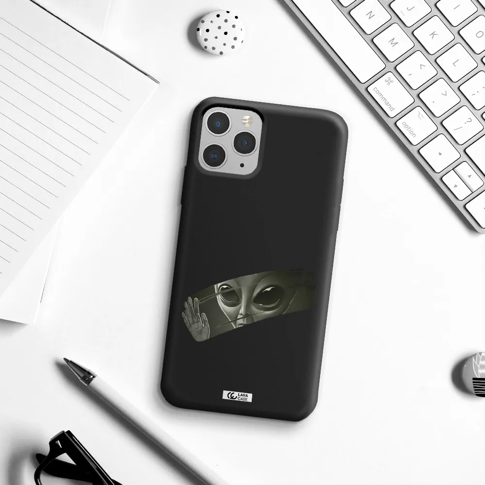 Alien Apple iPhone 11 pro max Silicone black Case
