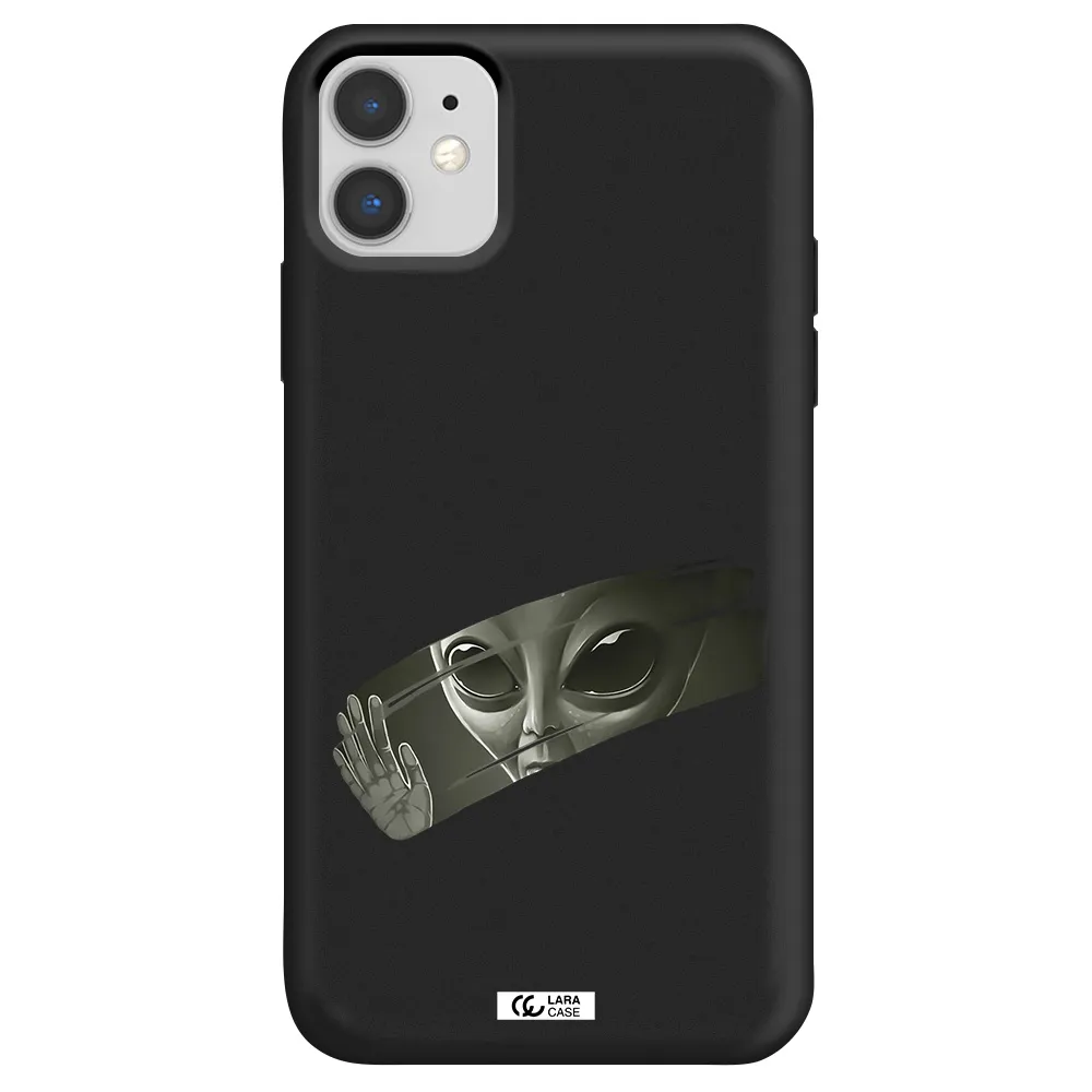 Alien Apple iPhone 11 Silicone black Case