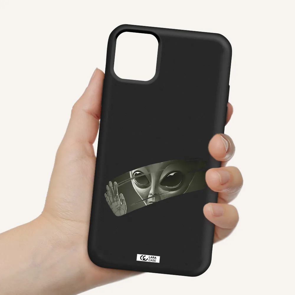 Alien Apple iPhone 11 Silicone black Case