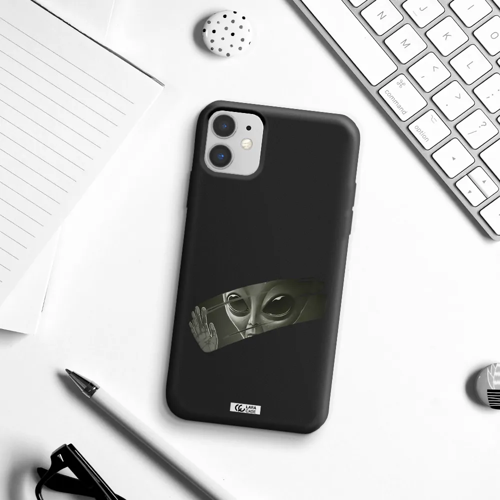 Alien Apple iPhone 11 Silicone black Case