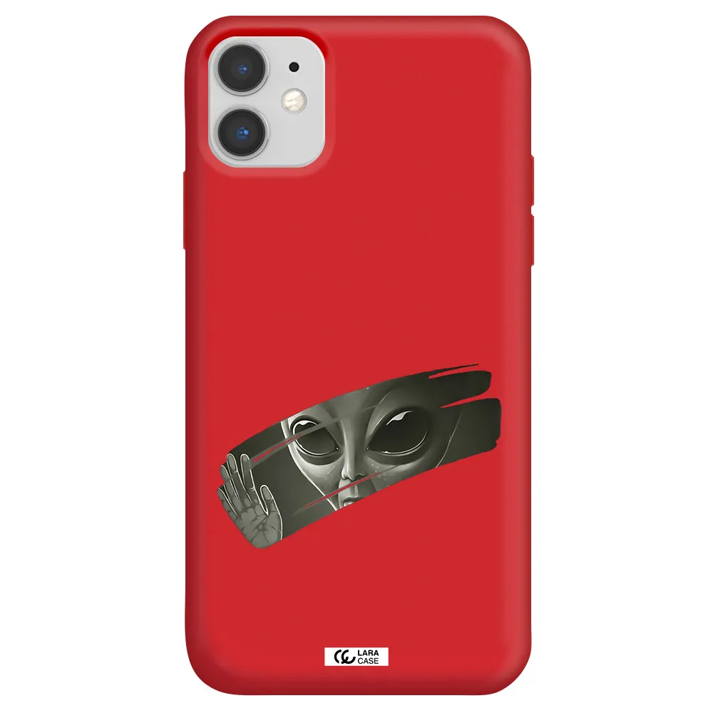 Alien Apple iPhone 11 Silicone Imperial Red Case