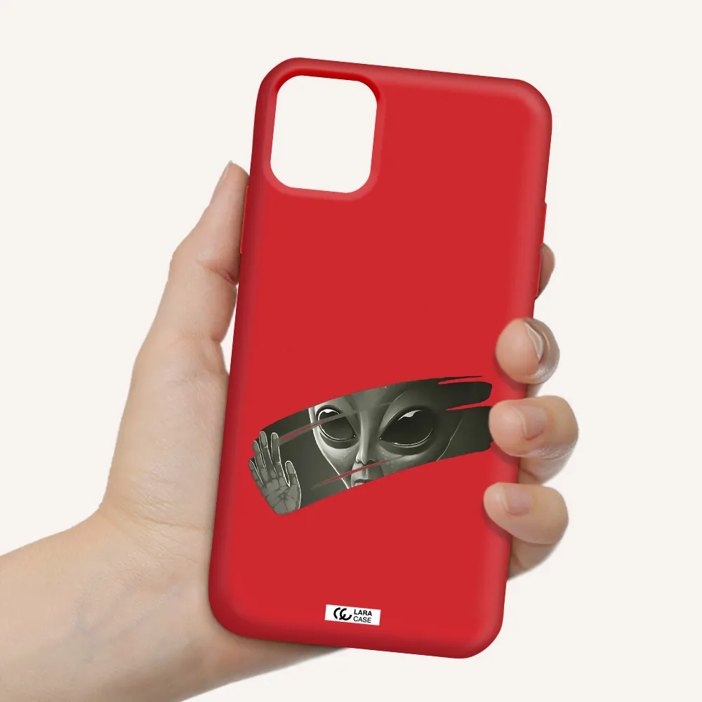 Alien Apple iPhone 11 Silicone Imperial Red Case