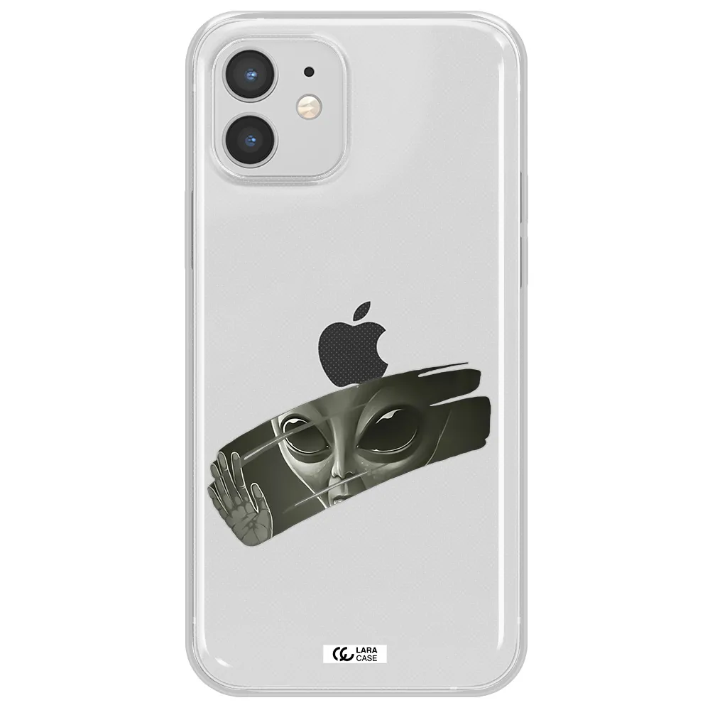 Alien Apple iPhone 12 Clear TPU Case