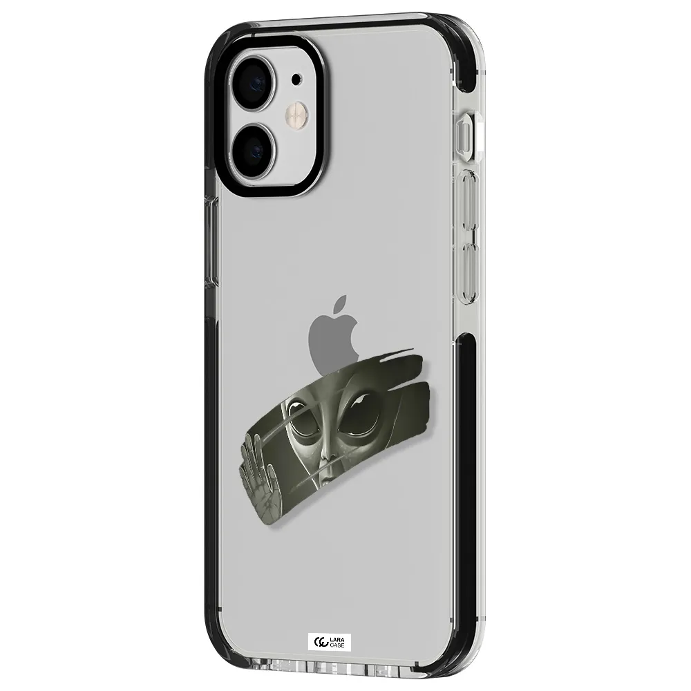 Alien Apple iPhone 12 mini impact black border Case