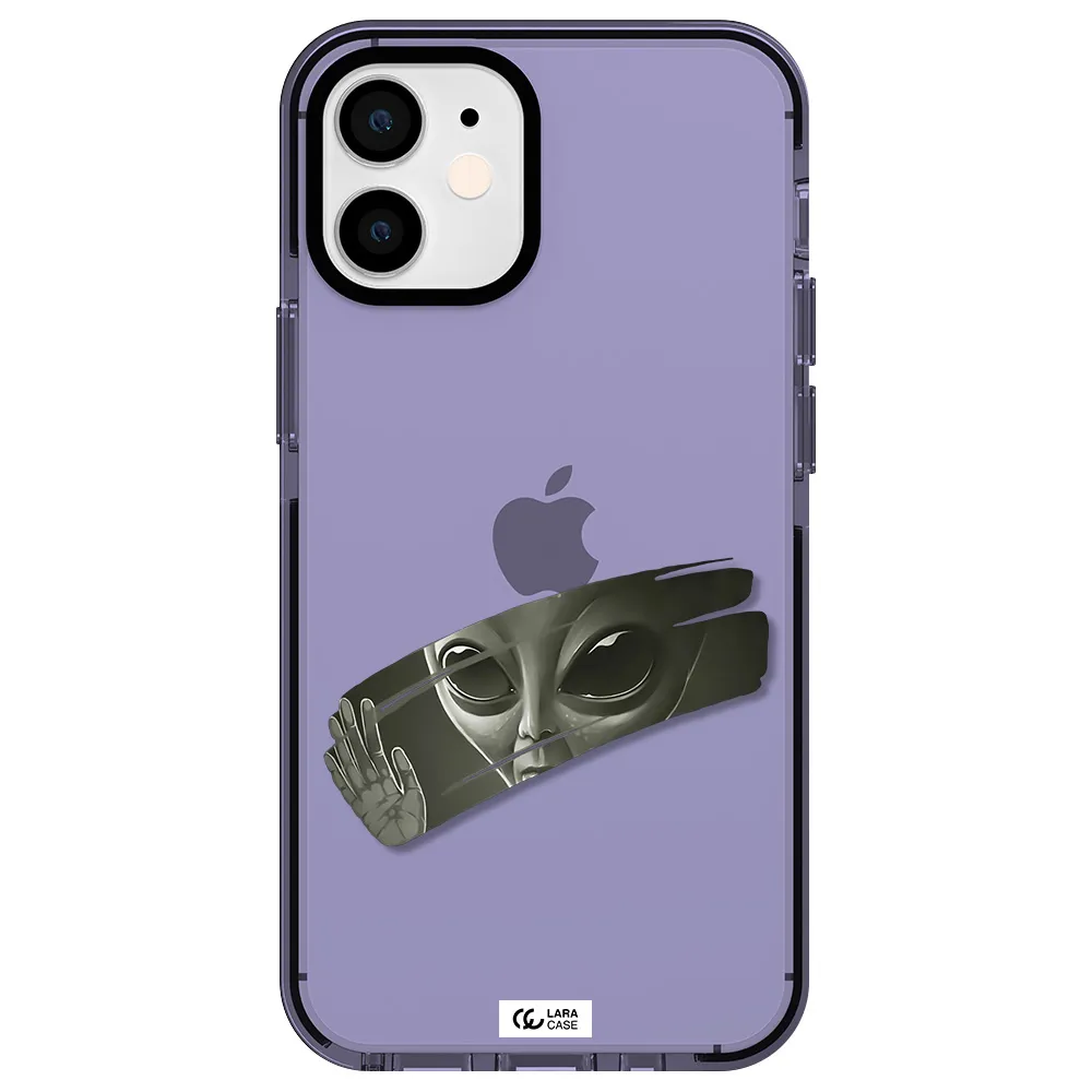 Alien Apple iPhone 12 mini impact Lilac Case