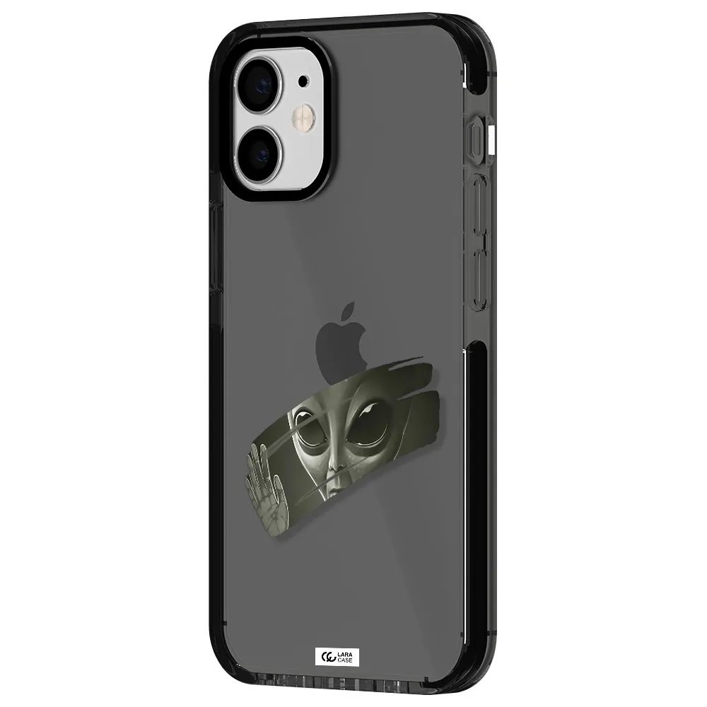 Alien Apple iPhone 12 mini impact Smoke Black Case