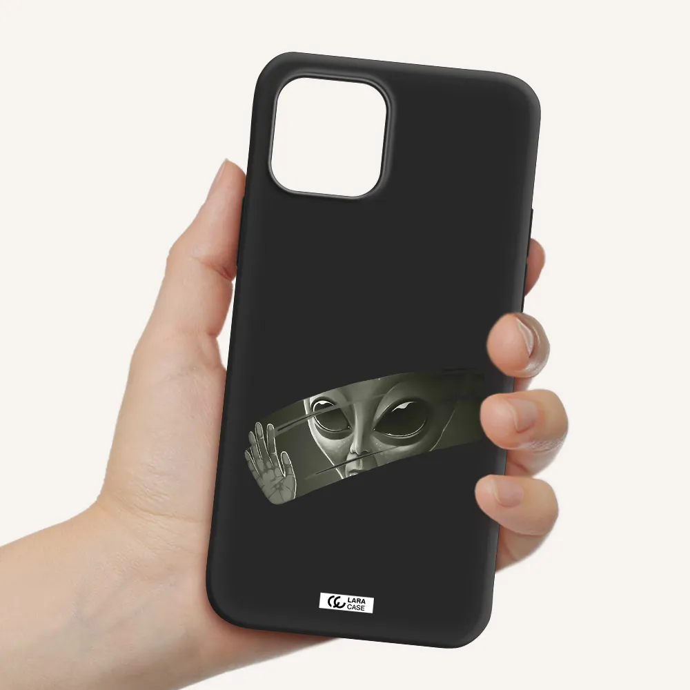 Alien Apple iPhone 12 mini Silicone black Case