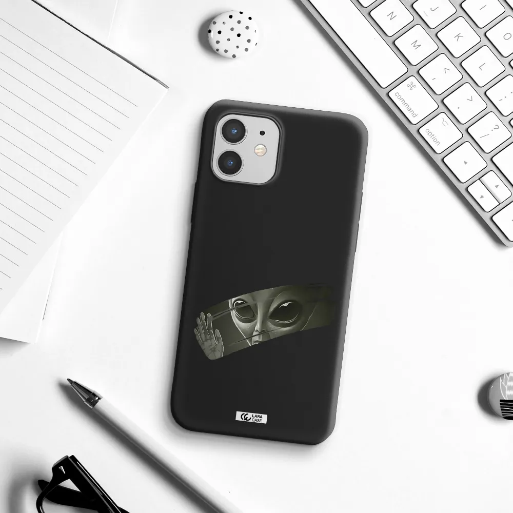 Alien Apple iPhone 12 mini Silicone black Case