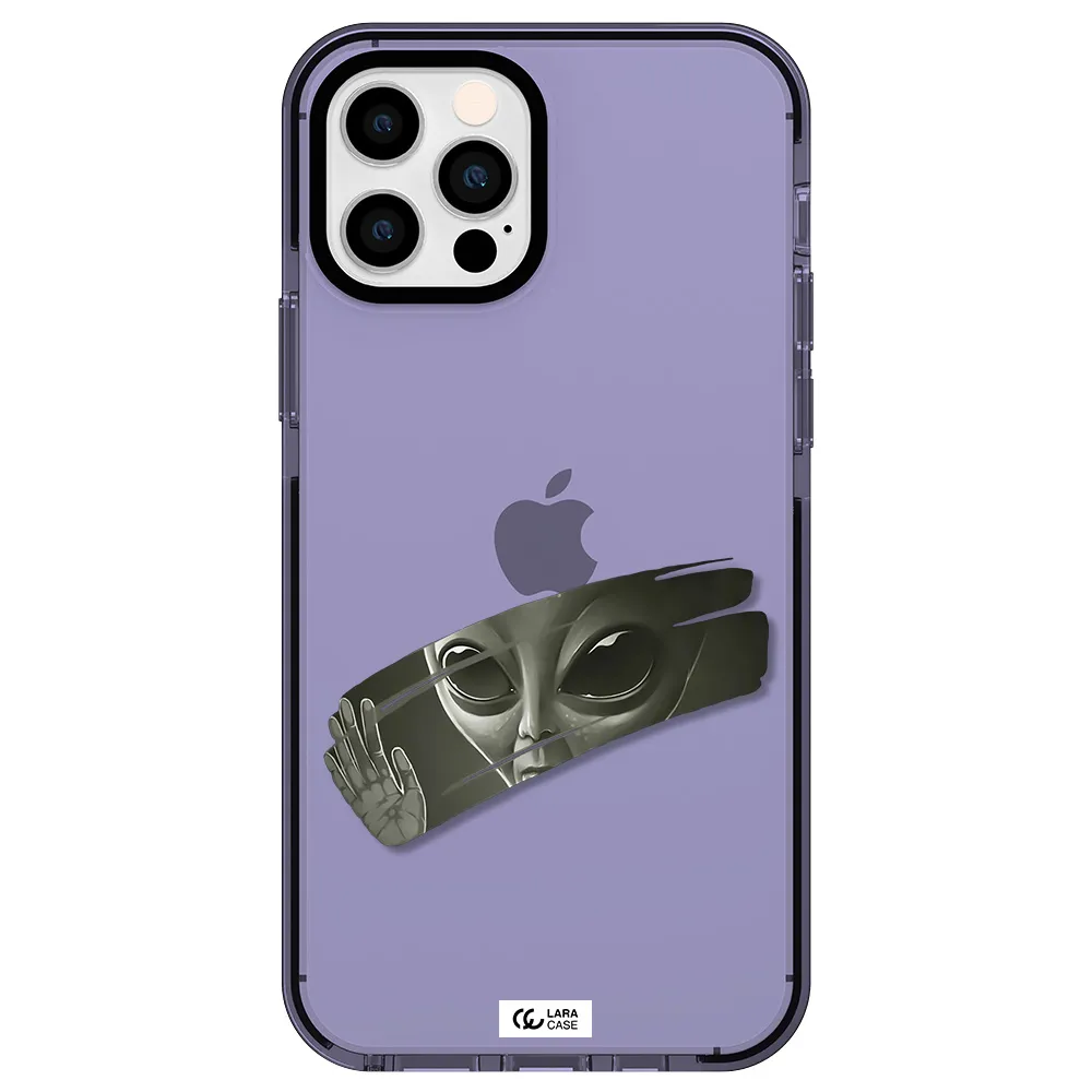 Alien Apple iPhone 12 pro impact Lilac Case
