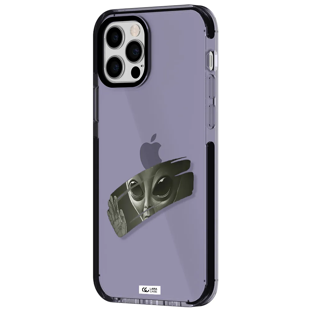 Alien Apple iPhone 12 pro impact Lilac Case