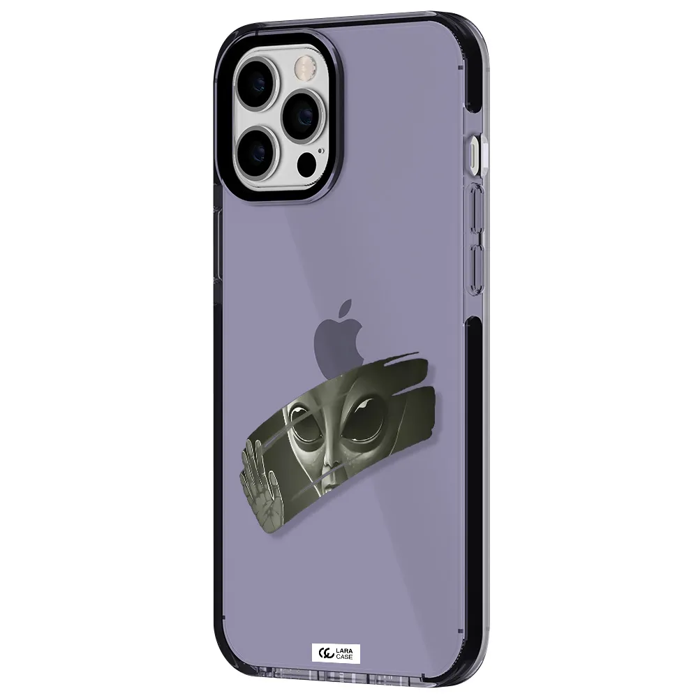 Alien Apple iPhone 12 pro max impact Lilac Case