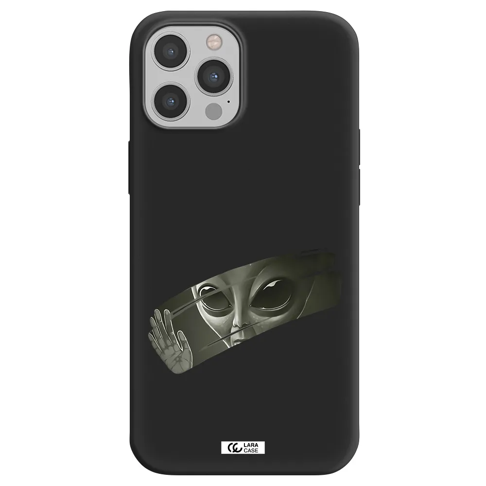 Alien Apple iPhone 12 pro Silicone black Case