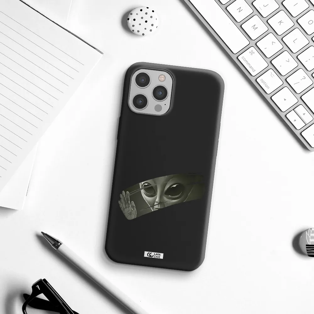 Alien Apple iPhone 12 pro Silicone black Case