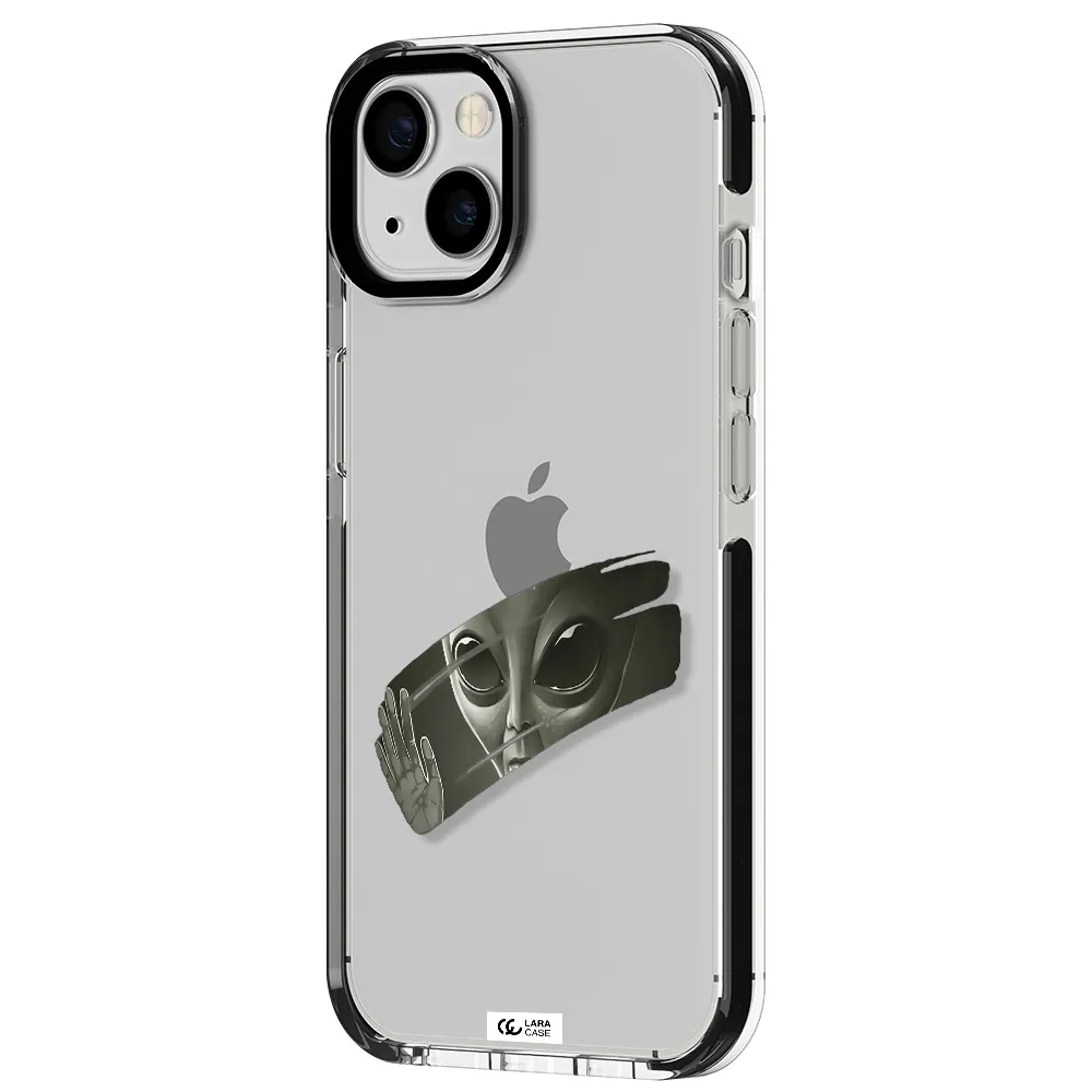 Alien Apple iPhone 13 impact black border Case