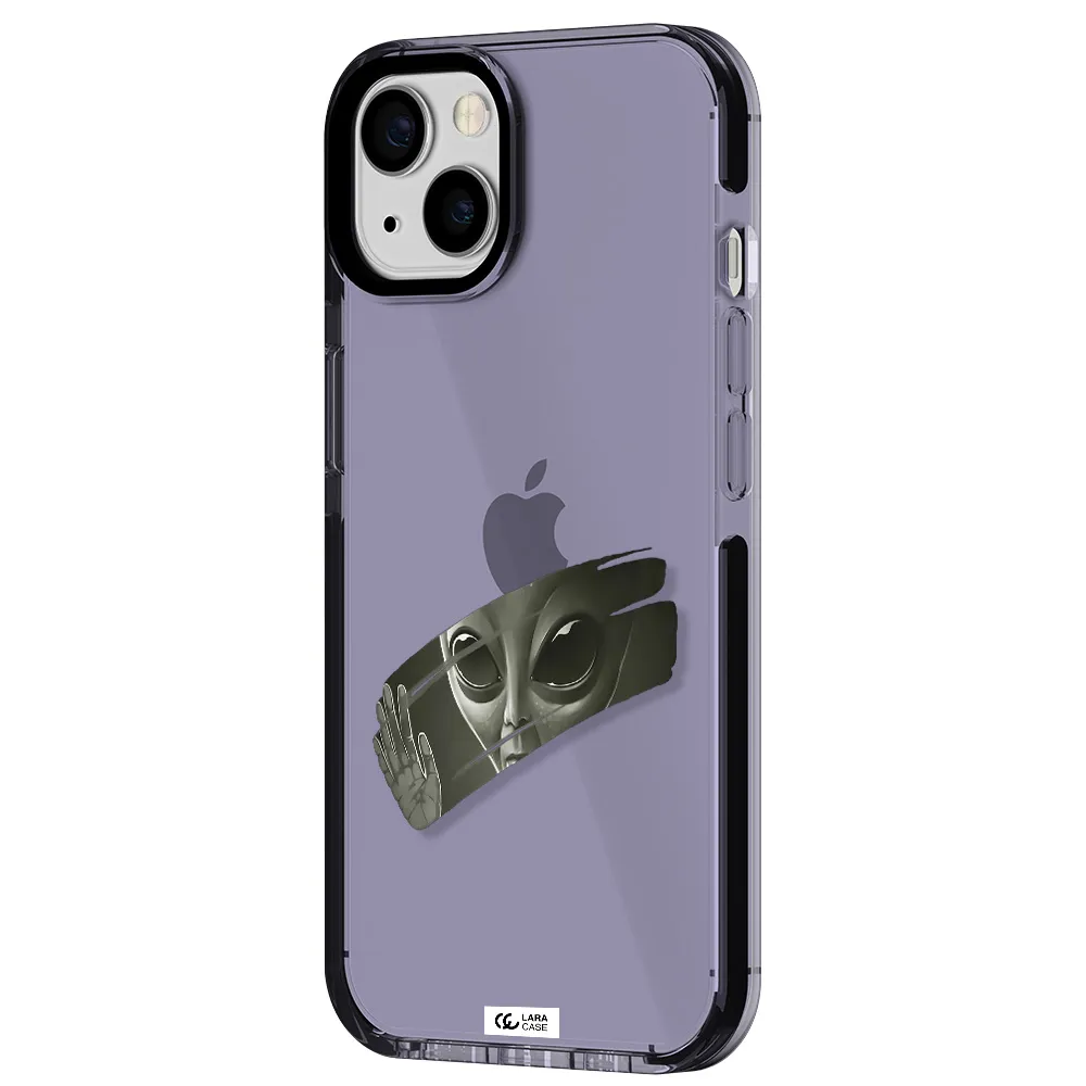 Alien Apple iPhone 13 impact Lilac Case