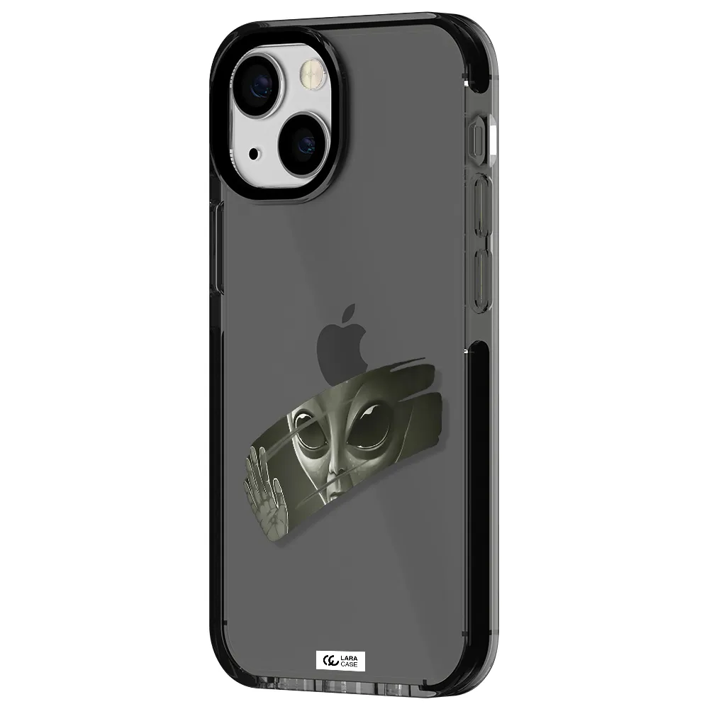 Alien Apple iPhone 13 mini impact Smoke Black Case