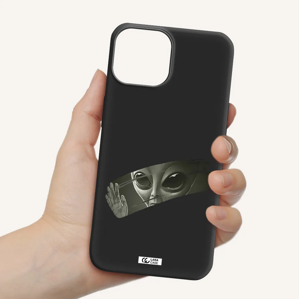 Alien Apple iPhone 13 mini Silicone black Case