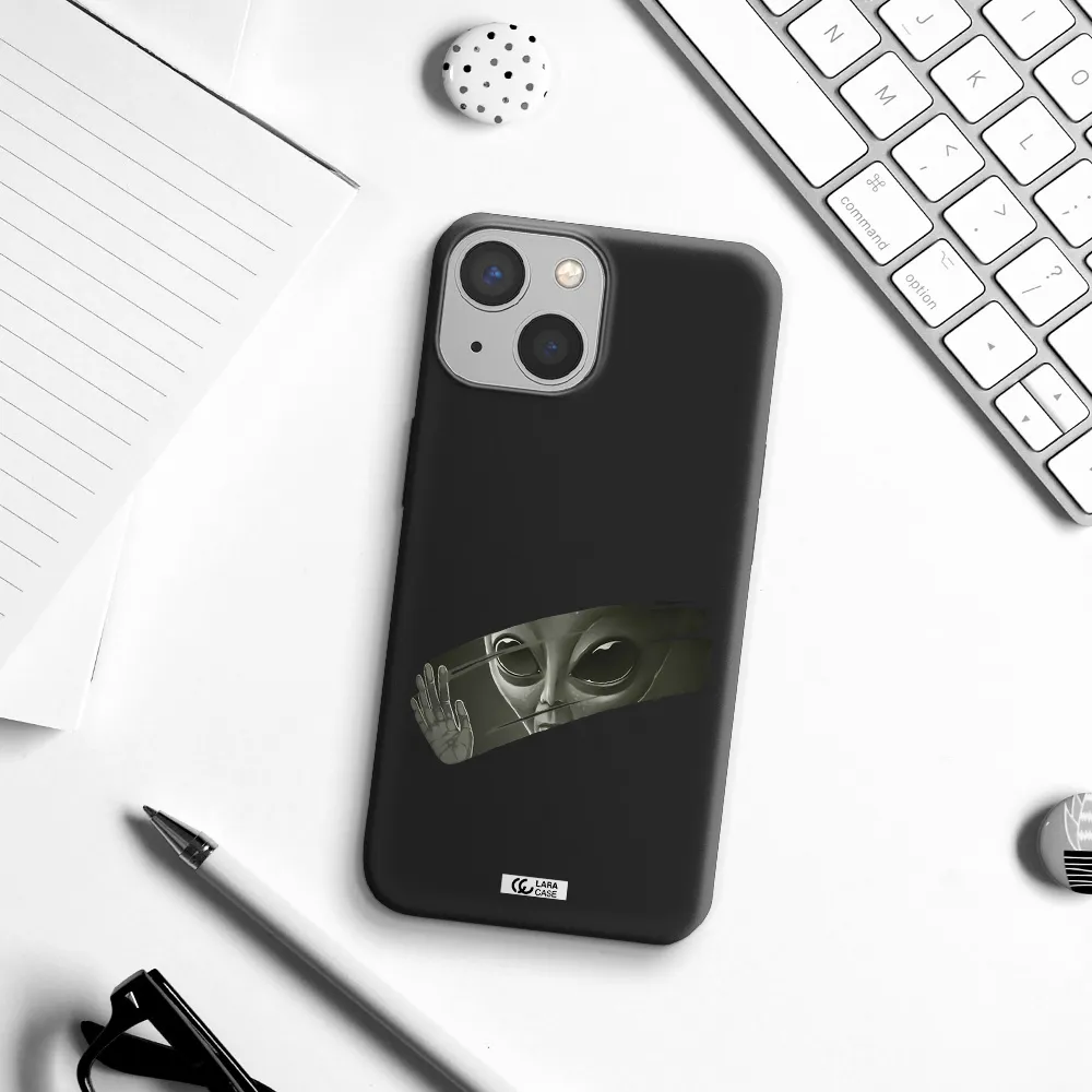 Alien Apple iPhone 13 mini Silicone black Case