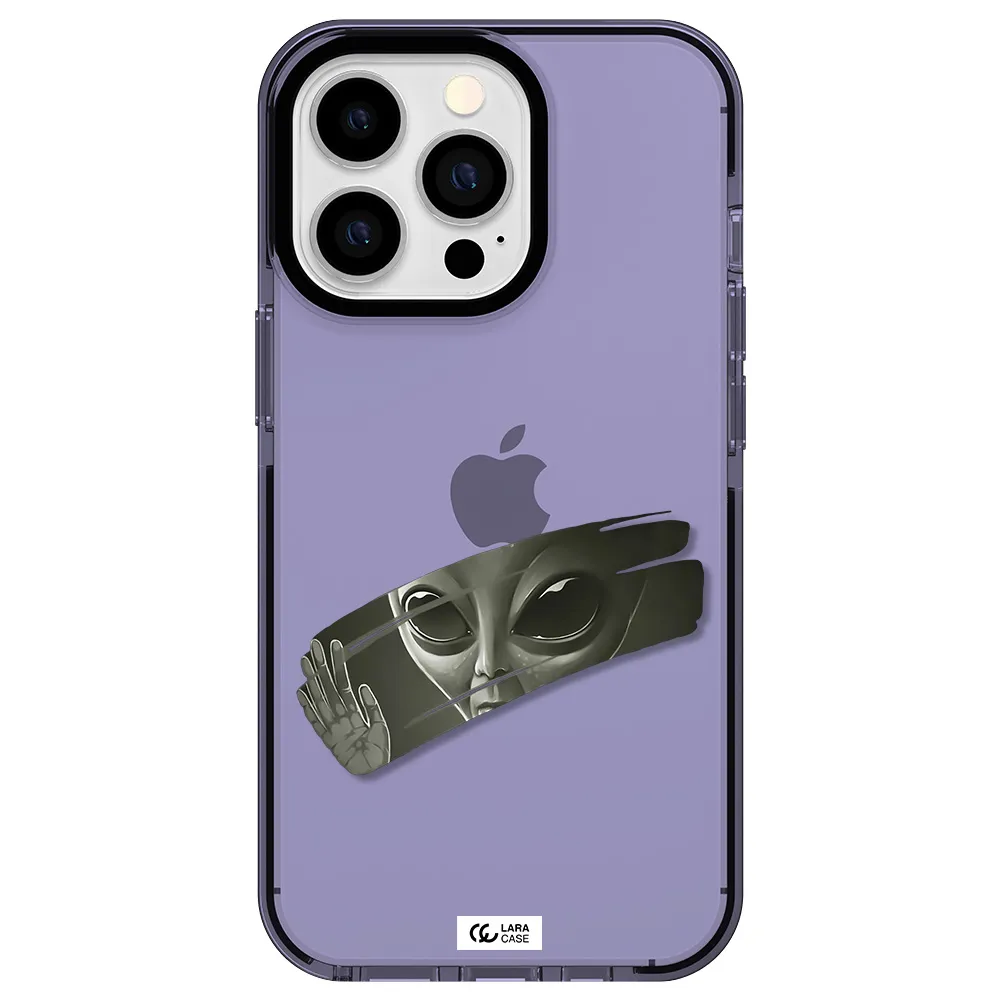 Alien Apple iPhone 13 Pro impact Lilac Case