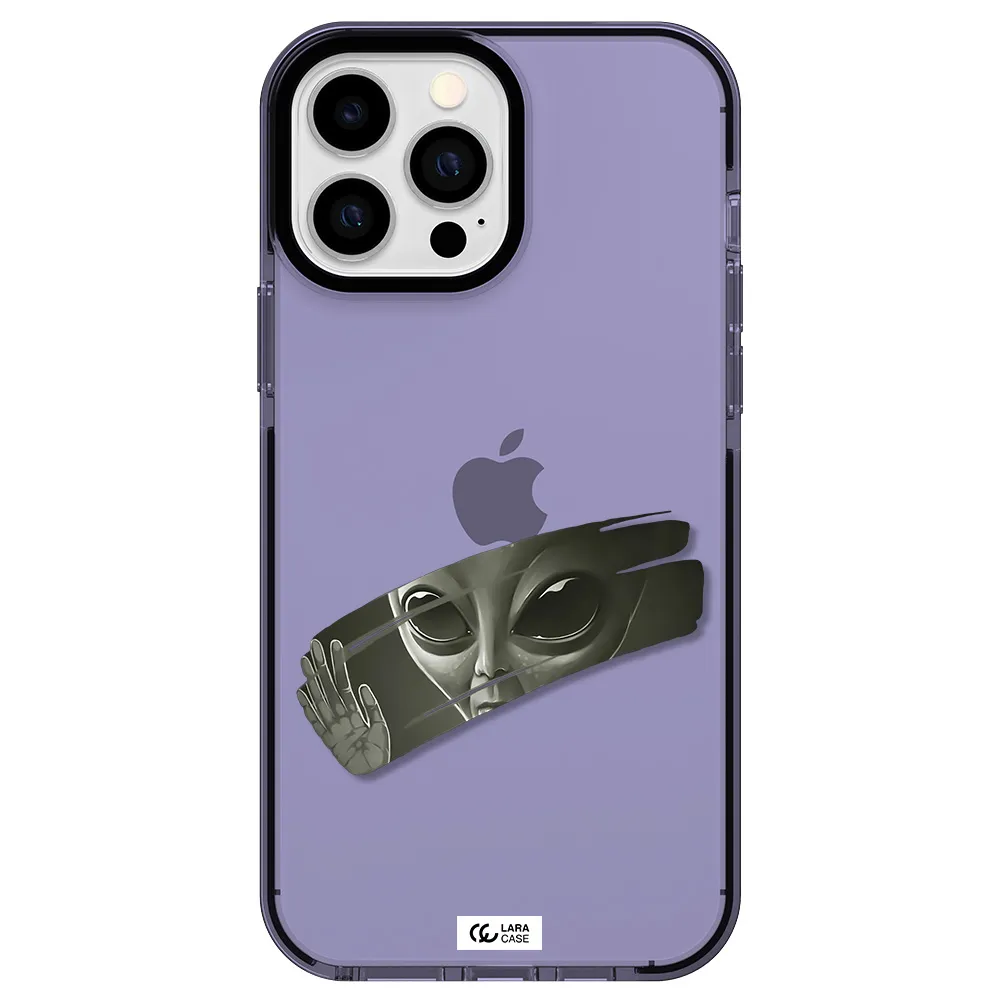Alien Apple iPhone 13 Pro Max impact Lilac Case
