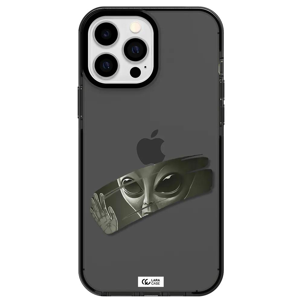 Alien Apple iPhone 13 Pro Max impact Smoke Black Case