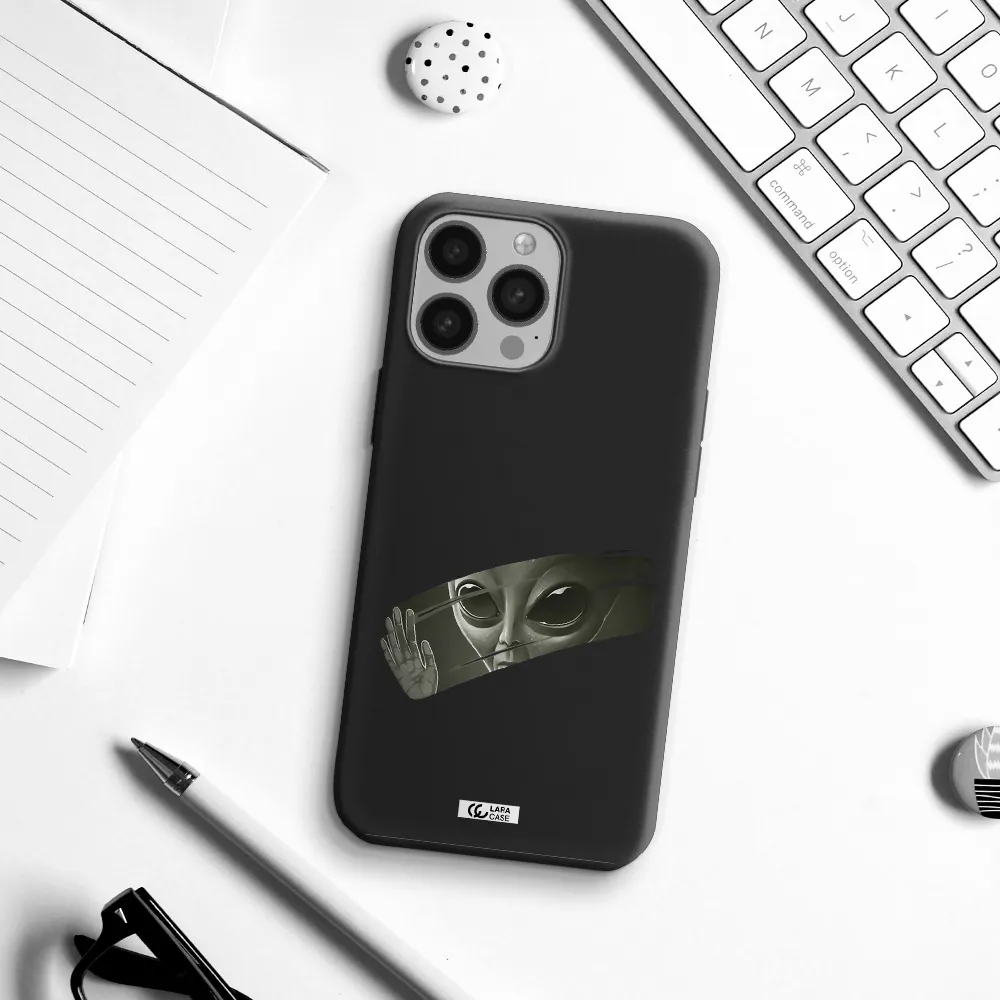 Alien Apple iPhone 13 Pro Silicone black Case