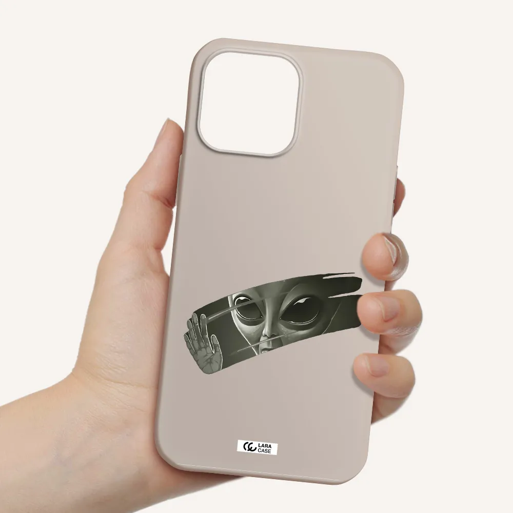 Alien Apple iPhone 13 Pro Silicone Stone Case