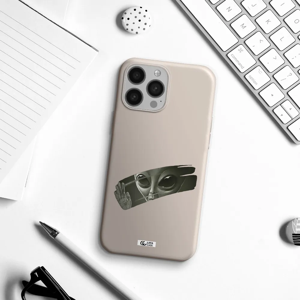 Alien Apple iPhone 13 Pro Silicone Stone Case