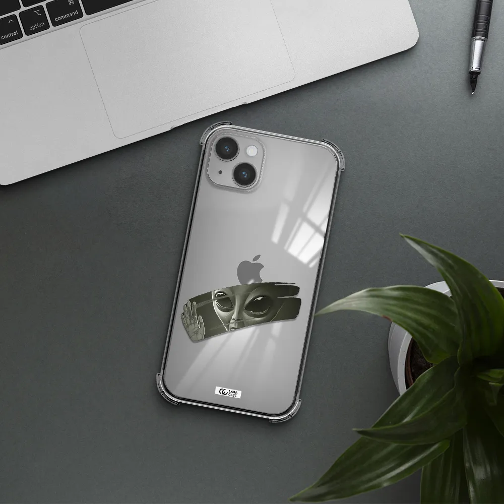 Alien Apple iPhone 14 Clear PC Case