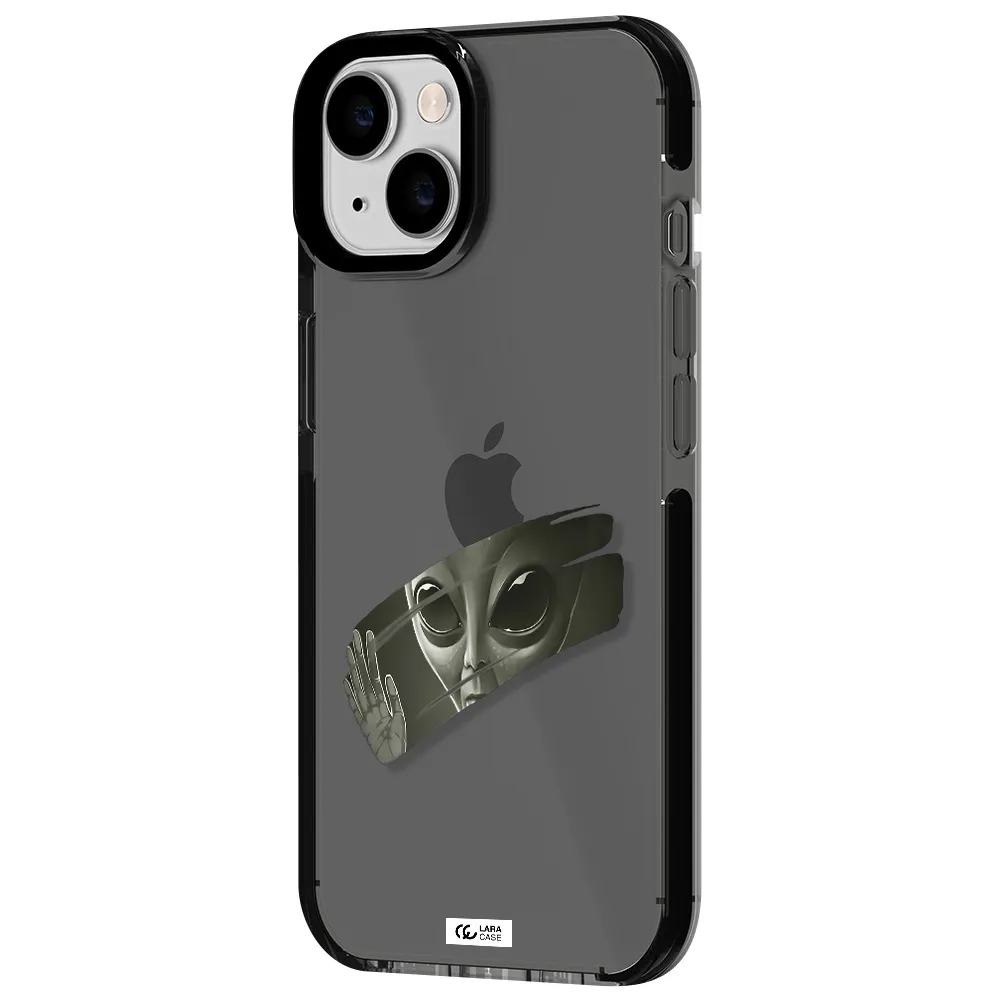 Alien Apple iPhone 14 impact Smoke Black Case