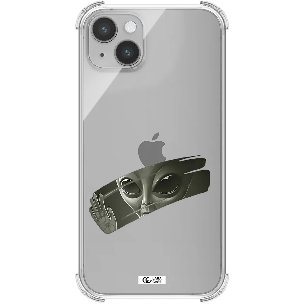 Alien Apple iPhone 14 plus Clear PC Case