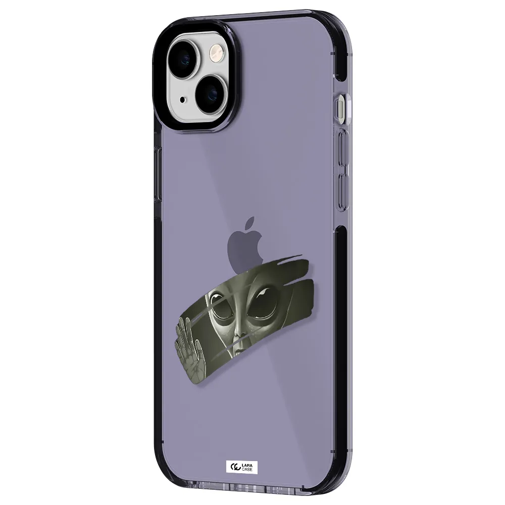 Alien Apple iPhone 14 plus impact Lilac Case